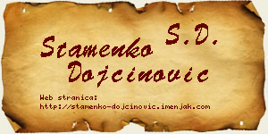 Stamenko Dojčinović vizit kartica